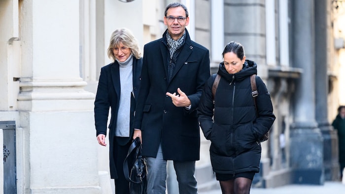 ÖVP-Landeshauptmann und -Chefverhandler Markus Wallner am Weg ins Finanzministerium