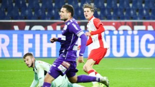 Marc Striednig (re.) traf zum 2:1.