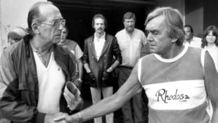 Zwei Größen: Auch Max Merkel (li.) hatte seine Differenzen mit Ernst Happel.