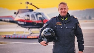 Chefinspektor Ottmar Karner nach dem letzten Flug