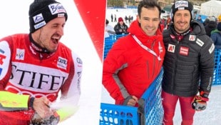 Stefan Brennsteiner jubelt, „Krone“-Reporter Philipp Scheichl gratuliert vor Ort.