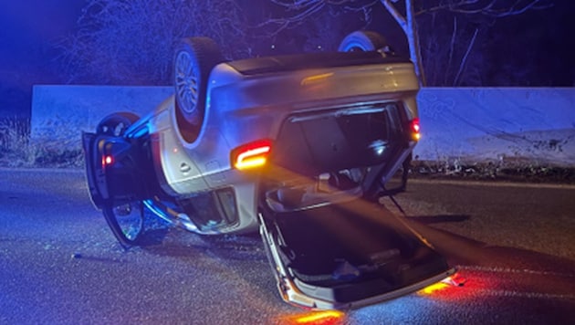 Das Auto überschlug sich bei dem gefährlichen Unfall.