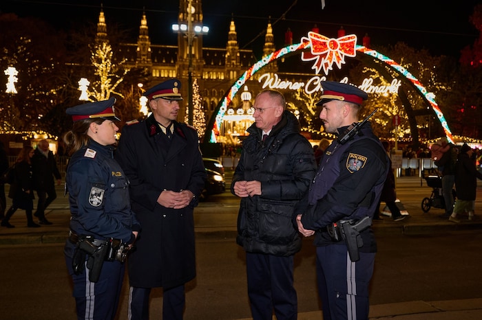 Sicherheits-Lokalaugenschein von Innenminister Gerhard Karner und Landespolizei-Vizepräsident ...