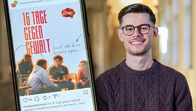 Kushtrim Alili managt unter anderem den Social-Media-Auftritt von Heroes Steiermark.