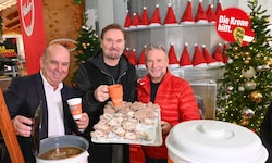 Südpark-Chef Heinz Achatz, Musiker und Produzent Nik P. und „Nocki“-Star Gottfried Würcher ...