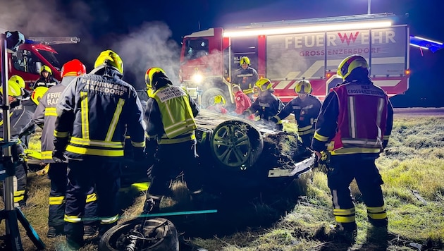 Die Feuerwehr Groß-Enzersdorf war rasch zur Stelle.
