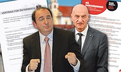 2009 stand Erich Haider (links) an der Spitze der SPÖ in Oberösterreich: Er hatte die Idee, ...