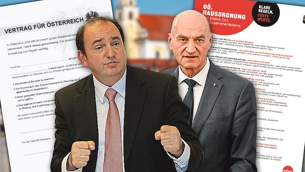 2009 stand Erich Haider (links) an der Spitze der SPÖ in Oberösterreich: Er hatte die Idee, ...