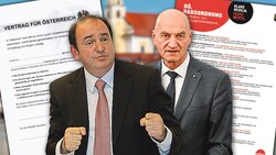 2009 stand Erich Haider (links) an der Spitze der SPÖ in Oberösterreich: Er hatte die Idee, ...