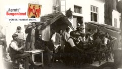 Heurigenschenke in Eisenstadt-Oberberg vor 1938. Im Jahr 1954 gab es in Eisenstadt, ohne die ...