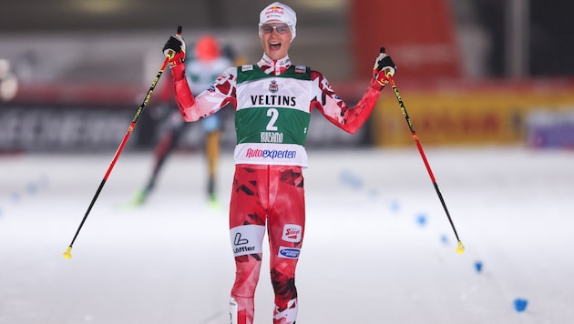 Johannes Lamparter kürte sich zum Doppelsieger beim Weltcupauftakt in Ruka.