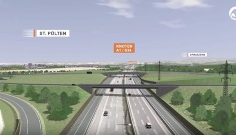 Die Pläne der ASFINAG: Die S34 ist aktuell laut FPÖ-Verkehrssprecher Hafenecker nicht als ...
