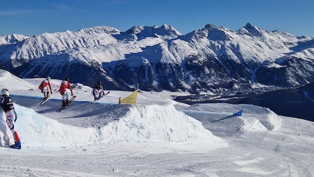 Das ÖSV-Team konnte in St. Moritz wichtige Trainingsfahrten absolvieren.