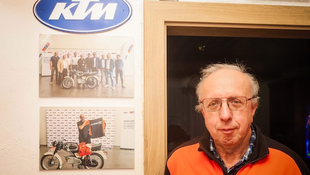 Manfred Scherer arbeitete 50 Jahre lang für KTM.