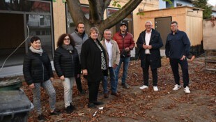 Stadtchef Thomas Steiner und Gemeinderäte schauten auf der Baustelle vorbei.