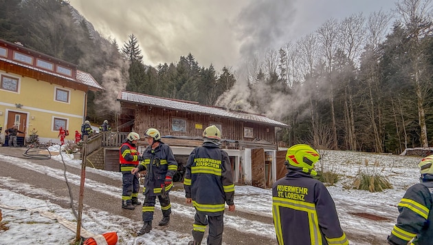 Heißer Einsatz bei kalten Temperaturen in St. Lorenz