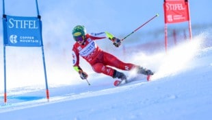 Julia Scheib raste beim Riesentorlauf in Copper auf Platz zwei.