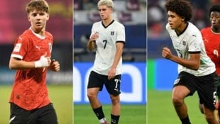 Hasan Deshishku, Nicolas Jozepovic und Ifeanyi Ndukwe (von links) sind etwa drei Spieler aus der ...