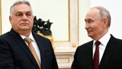 Von links: Ungarns Ministerpräsident Viktor Orbán und Russlands Machthaber Wladimir Putin