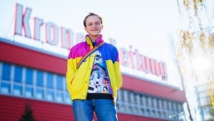 Jonas Bonas zu Besuch bei der „Krone“.