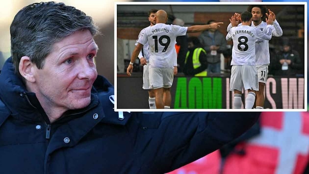 Oliver Glasner musste Manchester United zum Sieg gratulieren.