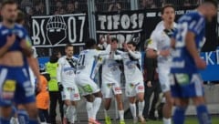 Sturm Graz jubelt gegen Hartberg.