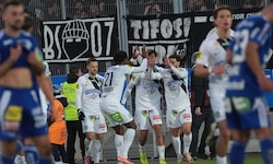 Sturm Graz jubelt gegen Hartberg.