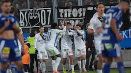 Sturm Graz jubelt gegen Hartberg.