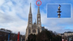 Palästina-Fahnen auf der Votivkirche und auf den Straßen – und das zum ersten Adventwochenende.