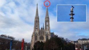 Palästina-Fahnen auf der Votivkirche und auf den Straßen – und das zum ersten Adventwochenende.