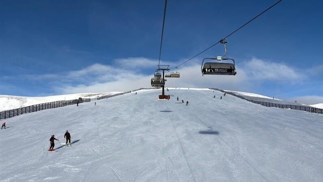 „Fetzblau“: Das Wetter im Lachtal war perfekt zum Skifahren.
