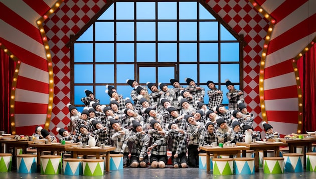 Die jungen Sänger der Singschul‘ Graz spielen 77 Zwerge.