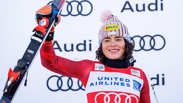 Scheib holte ihr erstes Weltcup- Podest außerhalb von Sölden.