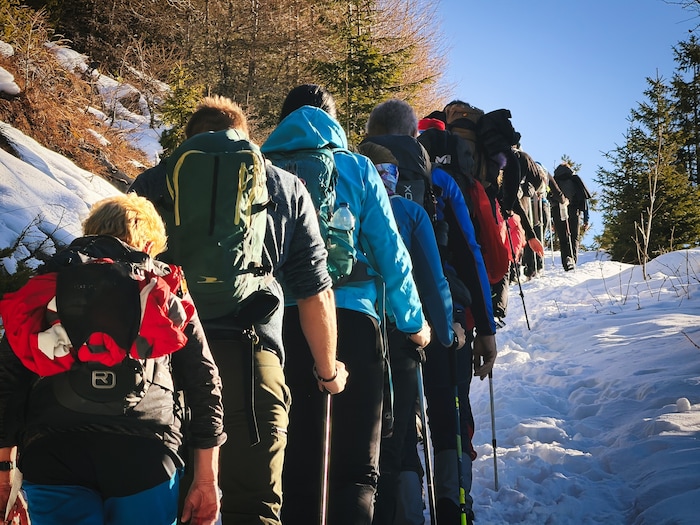 Der Aufstieg ist kurz, hat aber ein, zwei knackige Stellen.