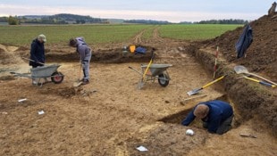 Grabung in Rechnitz: Auch beim jüngsten Versuch im vergangenen Herbst wurde das Massengrab mit ...