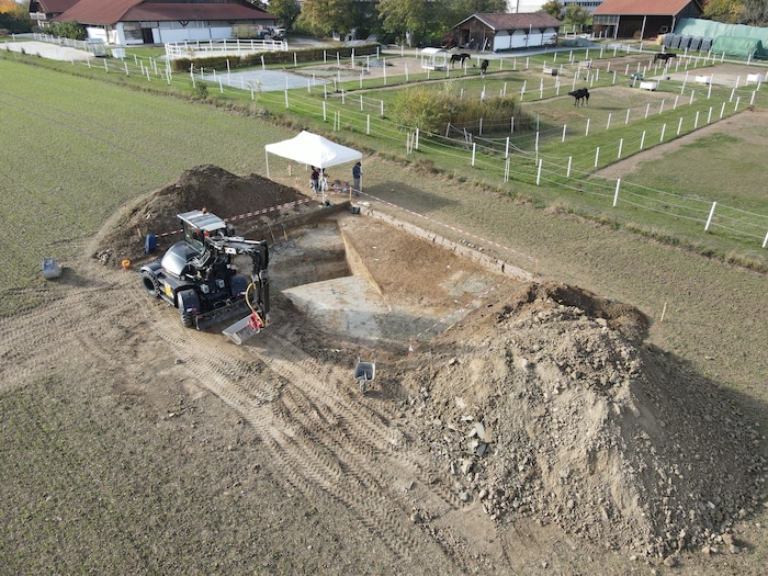 Durch Messungen der Kohlenstoffkonzentration im Boden im Vorfeld wurde ein Untersuchungsgebiet ...