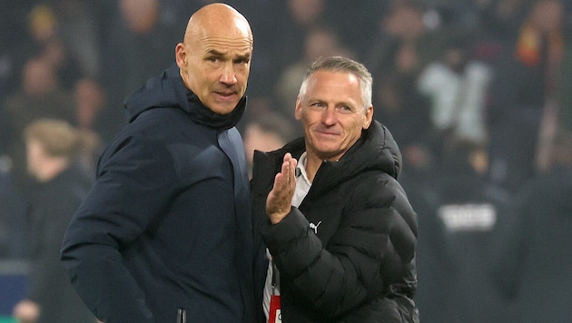 Trainer Thomas Letsch (li.) und Geschäftsführer Stephan Reiter.