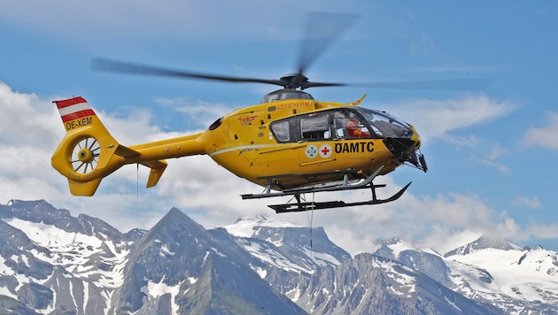 Der Verletzte wurde vom Notarzthubschrauber geborgen.