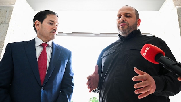 US-Außenminister Marco Rubio und der ukrainische Delegationsleiter Rustem Umjerow