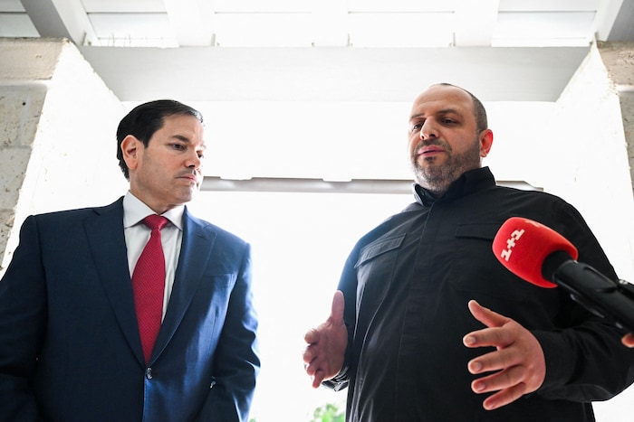 US-Außenminister Marco Rubio und der ukrainische Delegationsleiter Rustem Umjerow