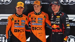 Lando Norris, Oscar Piastri oder Max Verstappen (von li. nach re.) – wer holt den WM-Titel?