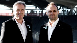 Sturm-Boss Christian Jauk und Wirtschaftsgeschäftsführer Tebbich