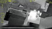 Aufnahmen aus einem Polizeihubschrauber zeigen den Ort der nassen Festnahme.