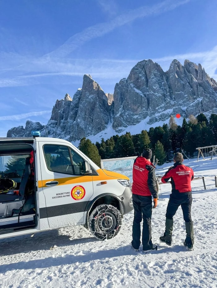Kurz vor dem Beginn der steilen Felswand setzte die Gruppe den Notruf ab.
