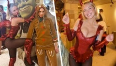 Sydney Sweeney verwandelte sich für „Friendsgiving“ in eine sexy Version des „Shrek“-Drachen.