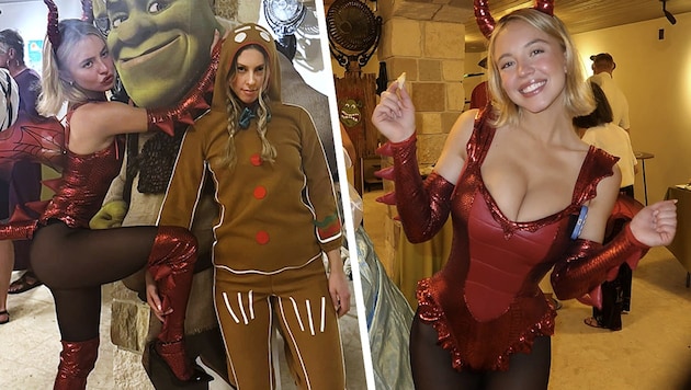 Sydney Sweeney verwandelte sich für „Friendsgiving“ in eine sexy Version des „Shrek“-Drachen.