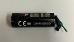 Einer der Böller, den die Polizei bei dem Buben gefunden hat