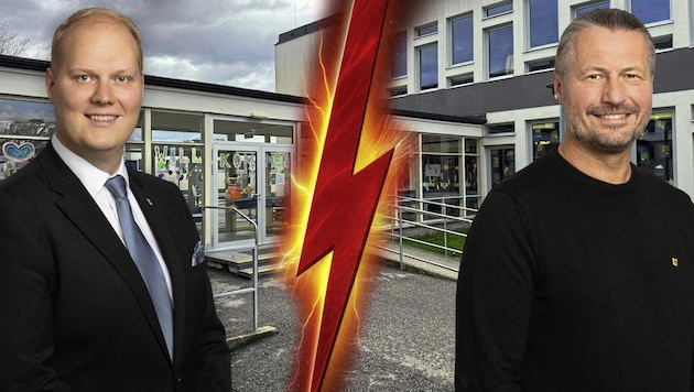 FPÖ-Stadtrat Zöhrer (li.) verkündete vorab die Einigung der Beteiligten, Stadtchef Molnar (re.) ...