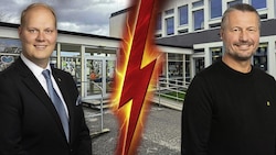 FPÖ-Stadtrat Zöhrer (li.) verkündete vorab die Einigung der Beteiligten, Stadtchef Molnar (re.) ...