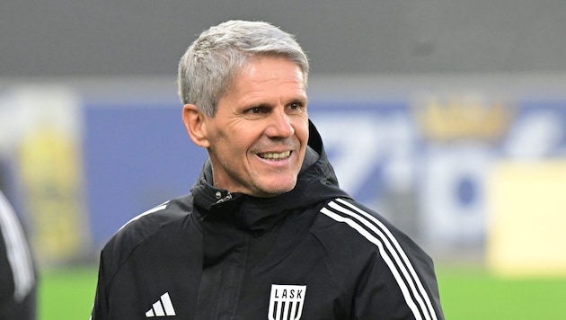 Sechs Ligasiege mit dem LASK in Serie – Didi Kühbauer hat leicht lachen.